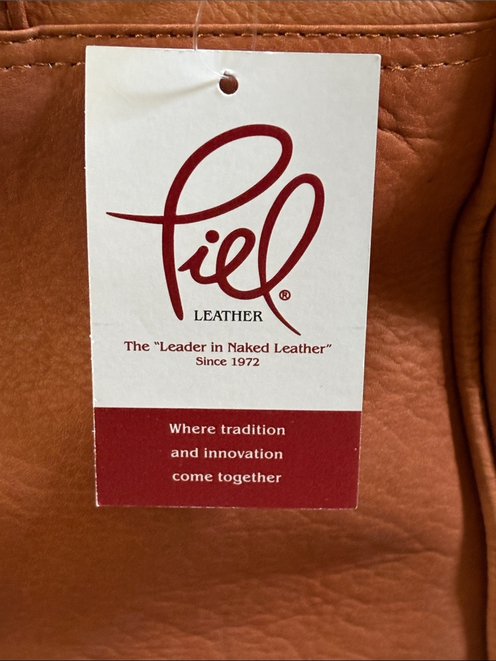 Tan Leather Duffle Bag - Travel Weekender - Picture 14 of 14